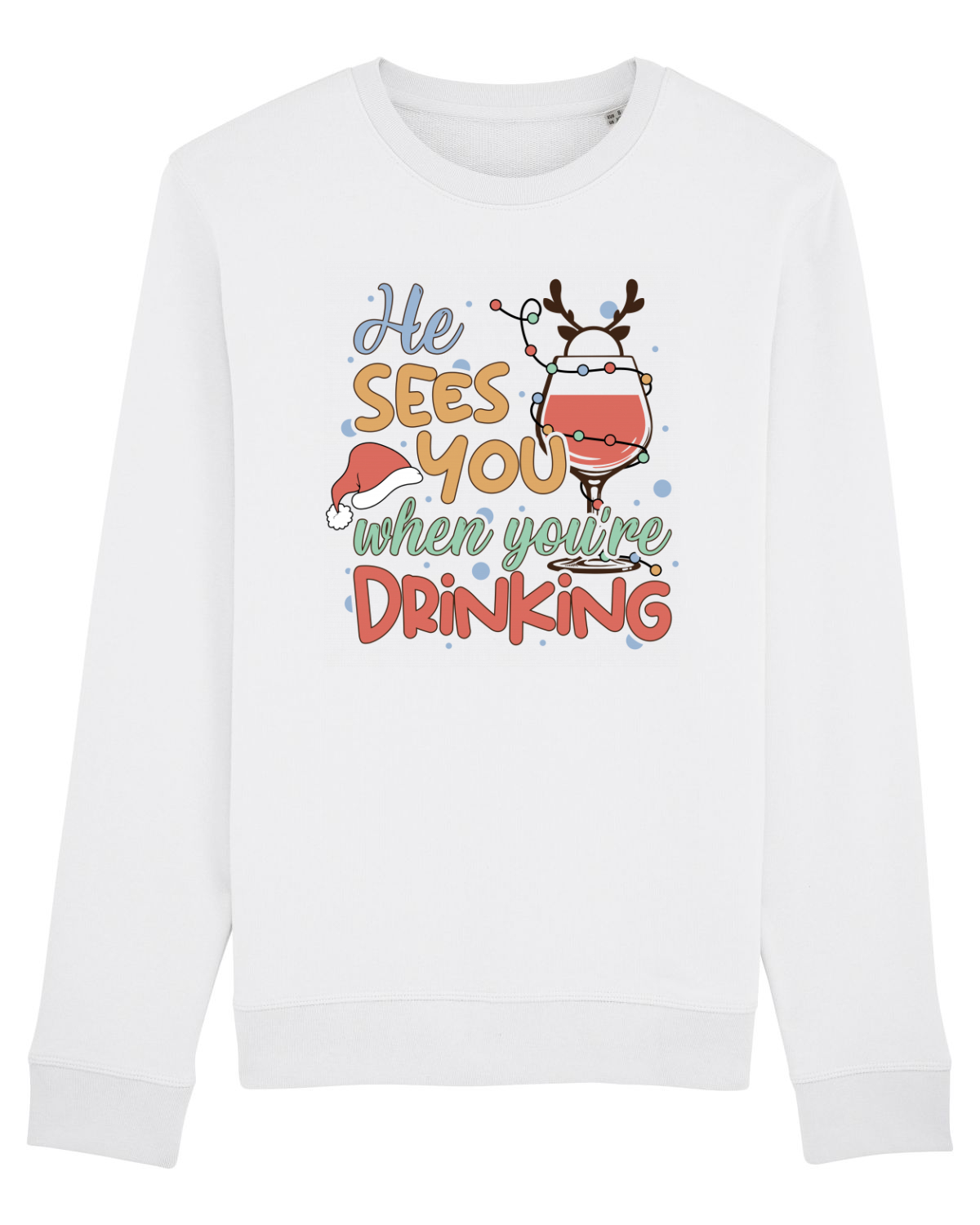 Bluză mânecă lungă Unisex Rise White