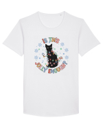 IS THIS JOLLY ENOUGH? Tricou mânecă scurtă guler larg Bărbat Skater