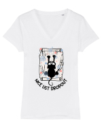 NICE LIST DROPOUT Tricou mânecă scurtă guler V Damă Evoker