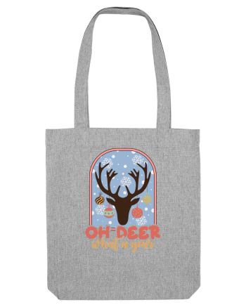 Oh Deer What A Year Heather Grey