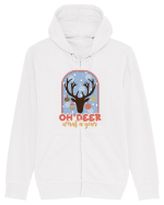 Oh Deer What A Year Hanorac cu fermoar Unisex Connector