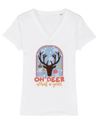 Oh Deer What A Year White