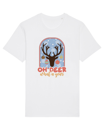 Oh Deer What A Year White