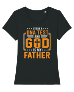 I took a dna test and God is my Father Tricou mânecă scurtă guler larg fitted Damă Expresser