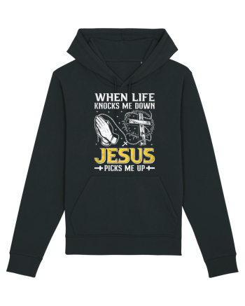 When life knocks me down Jesus picks me up Black