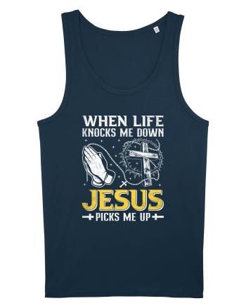 When life knocks me down Jesus picks me up Navy