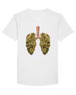 402 Lungs Tricou mânecă scurtă guler larg Bărbat Skater