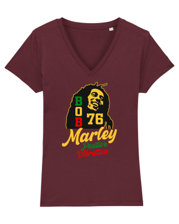 Bob Marley positive vibration Burgundy