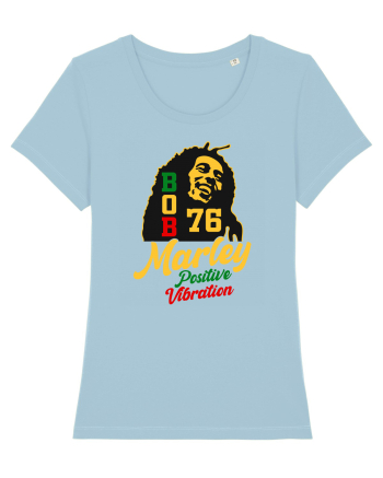 Bob Marley positive vibration Sky Blue