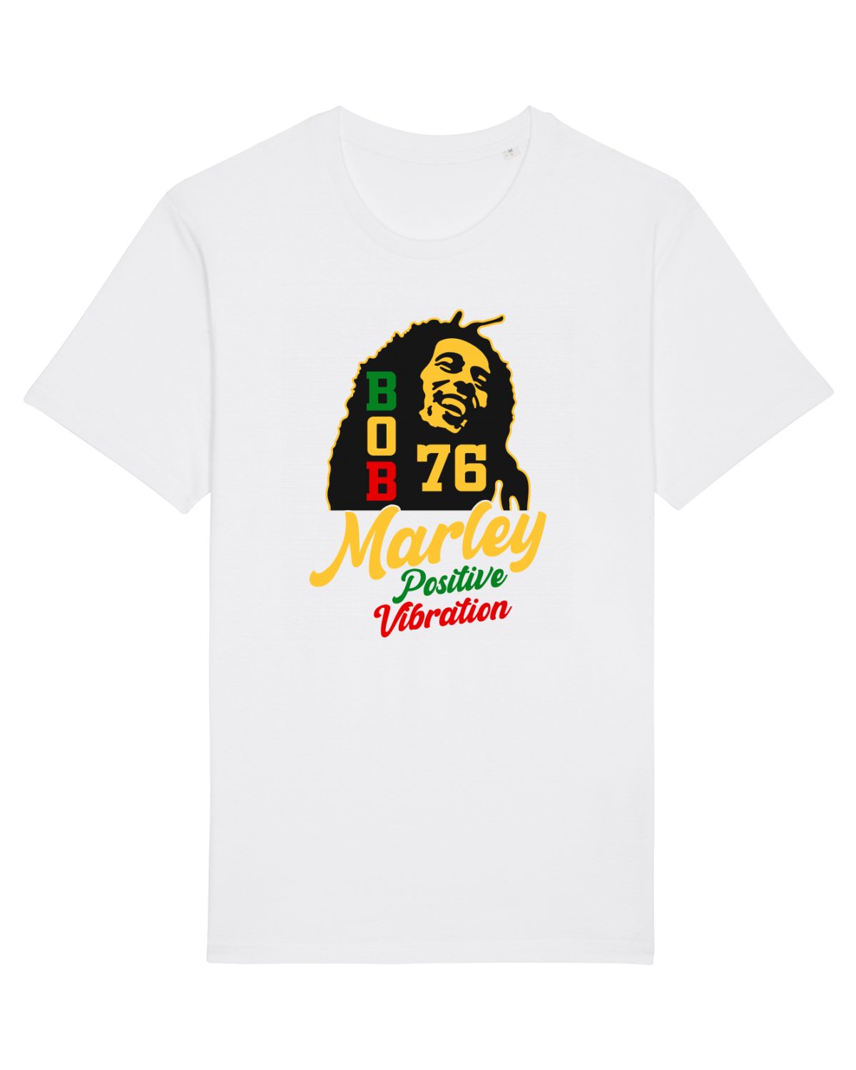 Tricou mânecă scurtă Unisex Rocker White