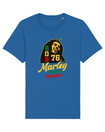 Bob Marley positive vibration Royal Blue