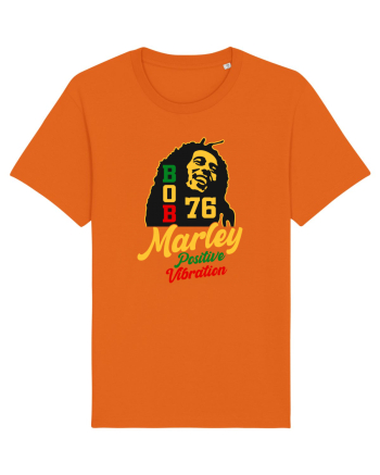 Bob Marley positive vibration Bright Orange