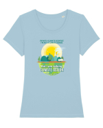 Climate Action Tricou mânecă scurtă guler larg fitted Damă Expresser