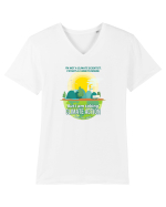 Climate Action Tricou mânecă scurtă guler V Bărbat Presenter