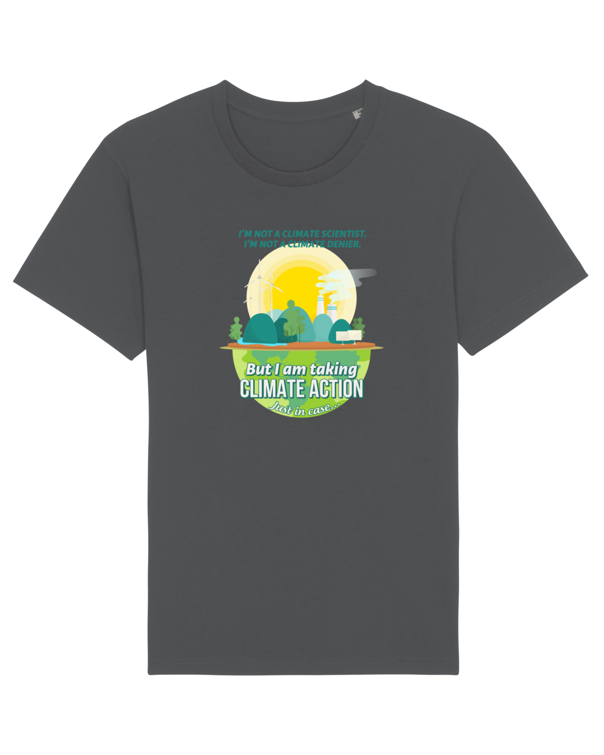 Tricou mânecă scurtă Unisex Rocker Anthracite