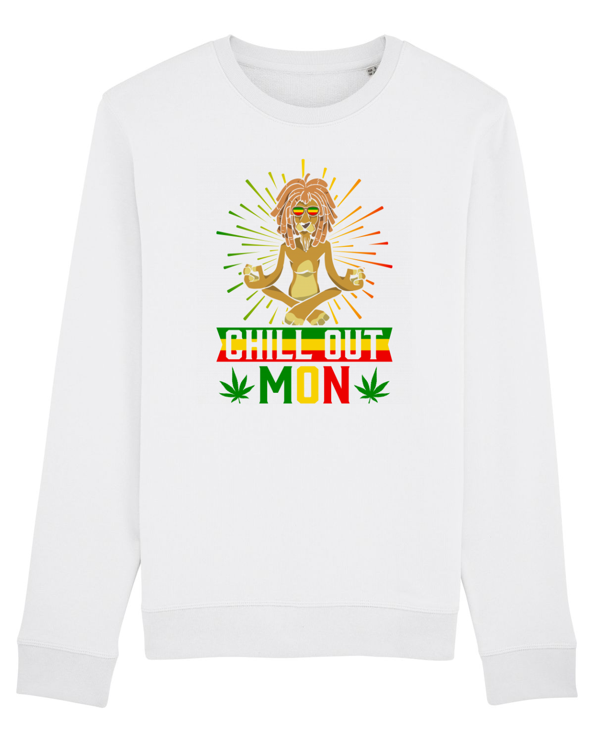 Bluză mânecă lungă Unisex Rise White