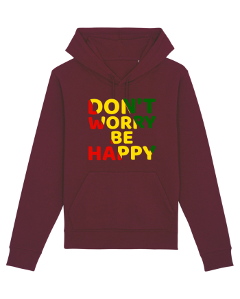 Don't worry be happy Burgundy