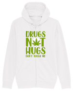 Drugs not hugs don't touch me Hanorac cu fermoar Unisex Connector