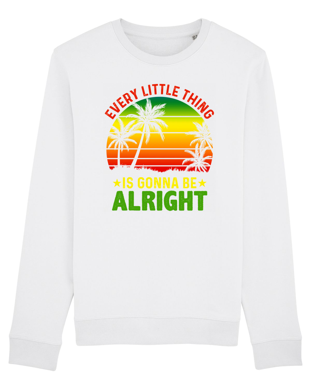 Bluză mânecă lungă Unisex Rise White