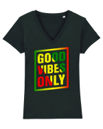 Good Vibes Only Tricou mânecă scurtă guler V Damă Evoker