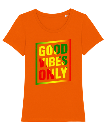 Good Vibes Only Bright Orange