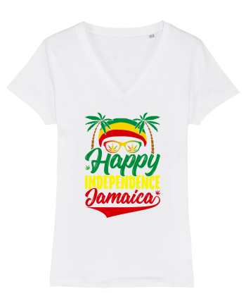 Happy Independence Jamaica White