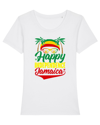 Happy Independence Jamaica White
