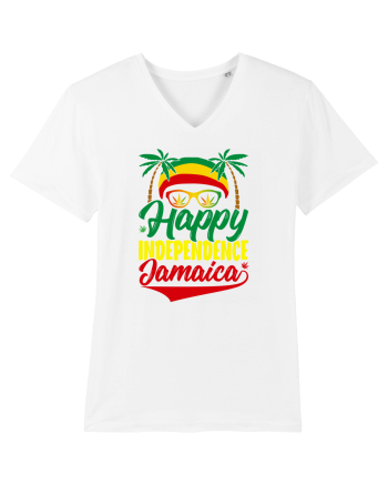 Happy Independence Jamaica White