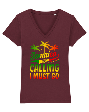 Jamaica is calling I must go Burgundy