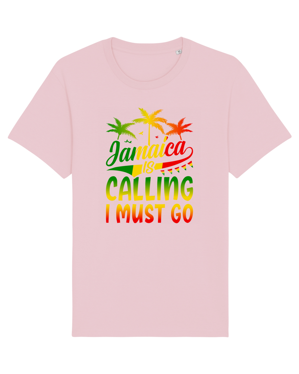 Tricou mânecă scurtă Unisex Rocker Cotton Pink