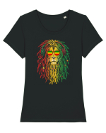 Jamaican Dreadlocks Tricou mânecă scurtă guler larg fitted Damă Expresser