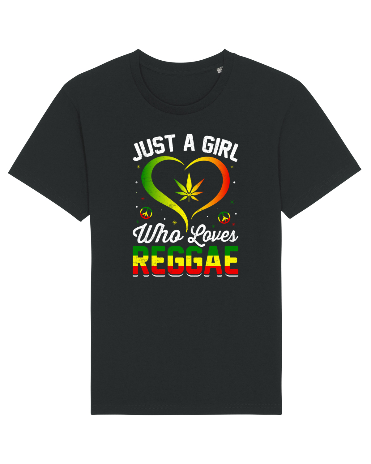 Tricou mânecă scurtă Unisex Rocker Black