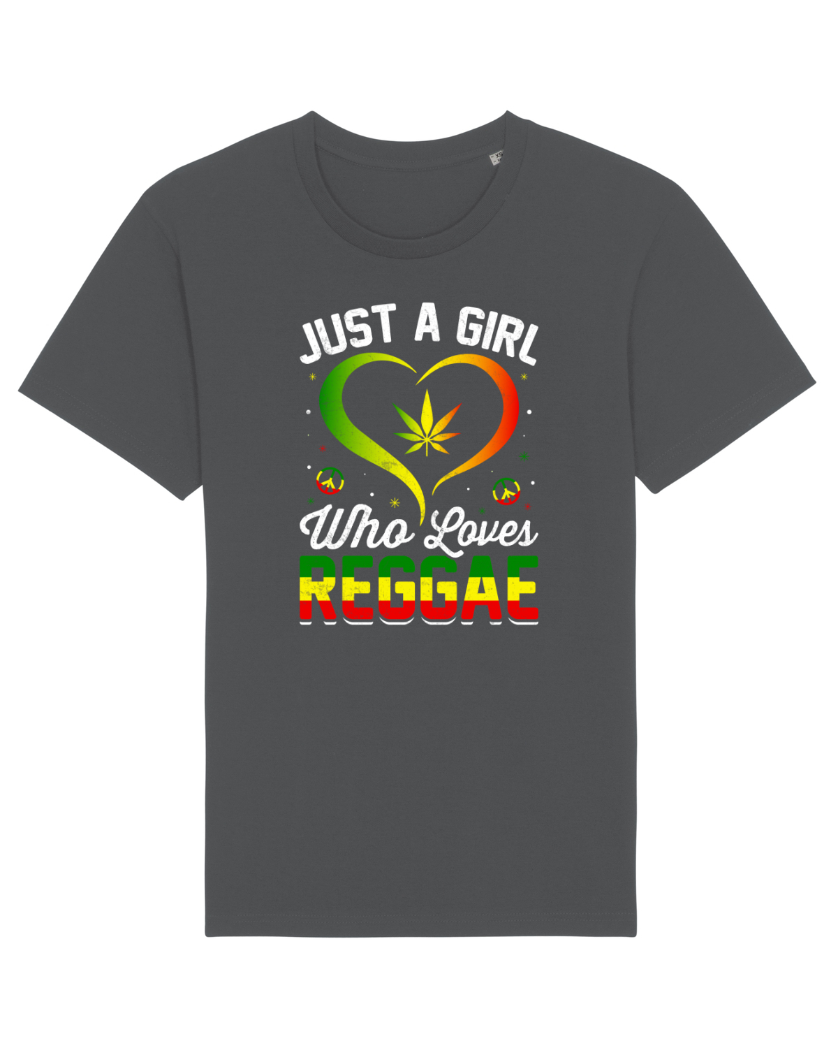 Tricou mânecă scurtă Unisex Rocker Anthracite