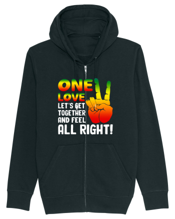 One love let's get together and feel all right! Black