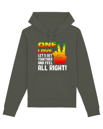 One love let's get together and feel all right! Khaki