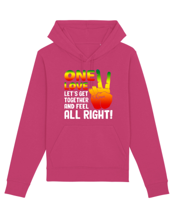 One love let's get together and feel all right! Raspberry