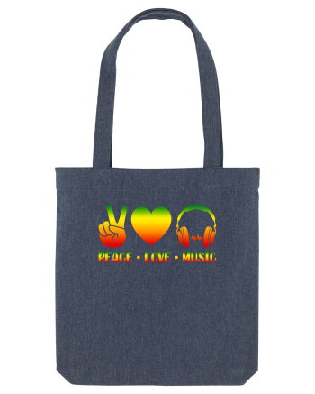 Peace Love Music Midnight Blue