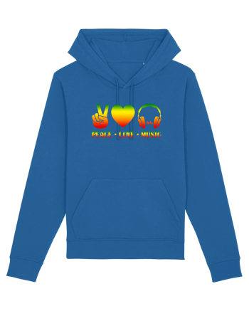 Peace Love Music Royal Blue