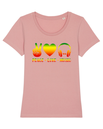 Peace Love Music Canyon Pink