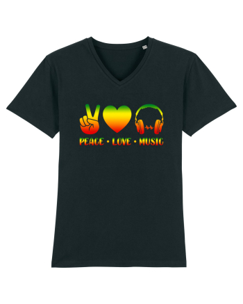 Peace Love Music Black