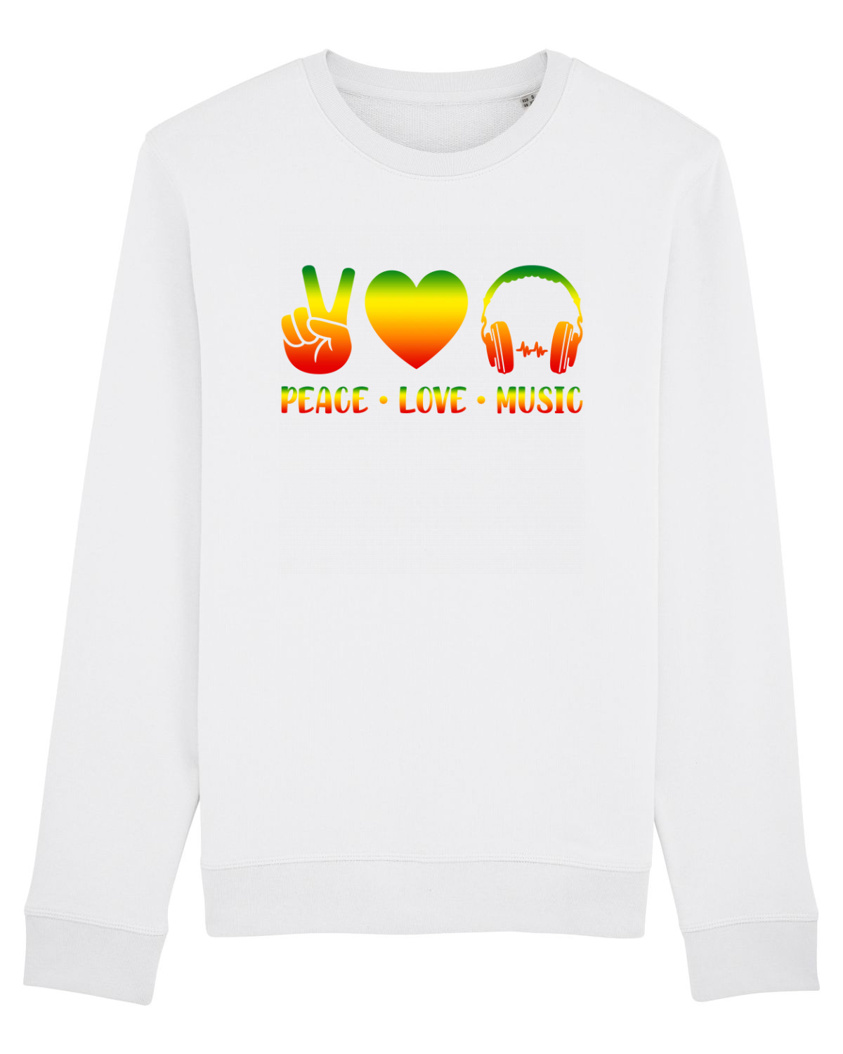 Bluză mânecă lungă Unisex Rise White
