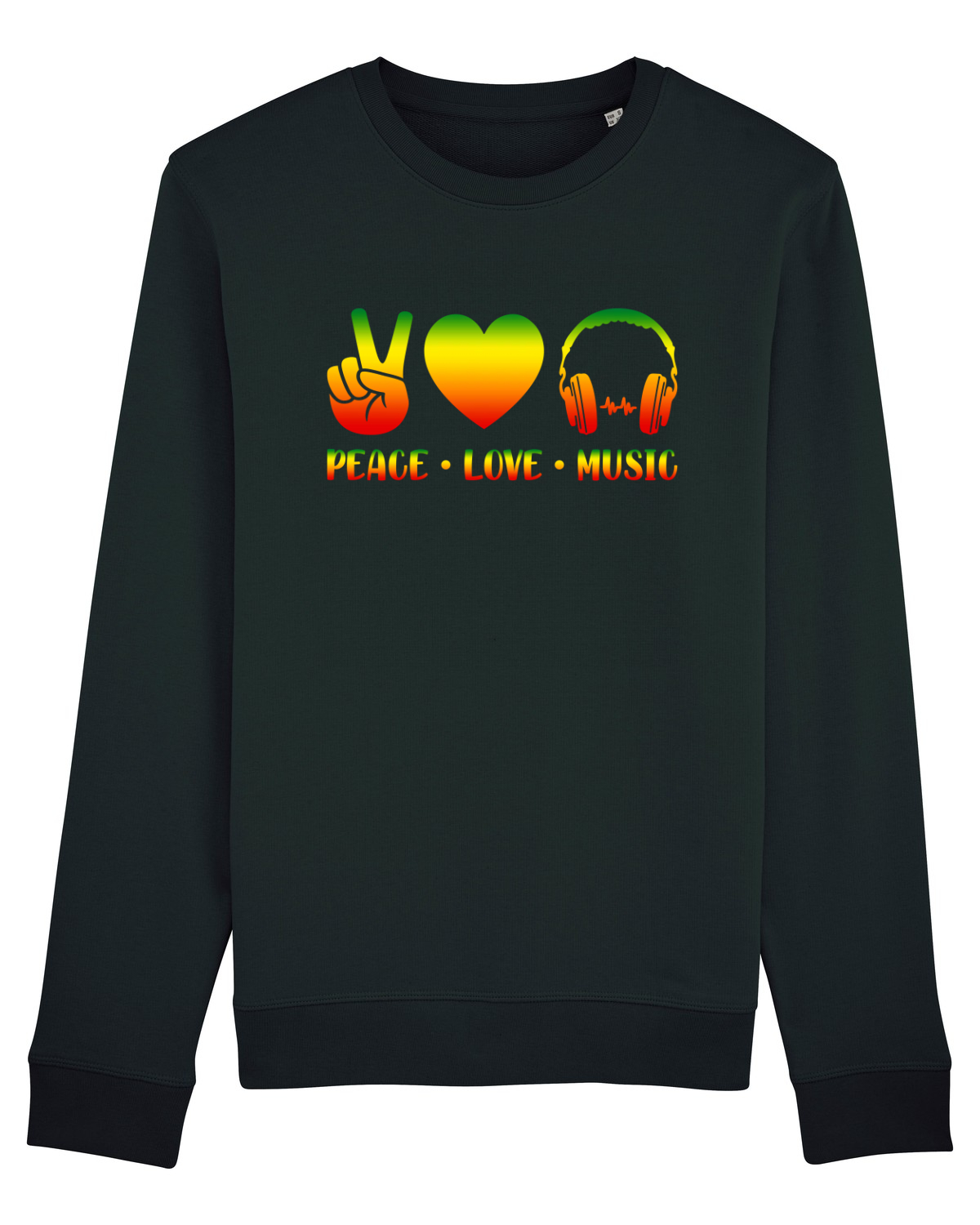 Bluză mânecă lungă Unisex Rise Black