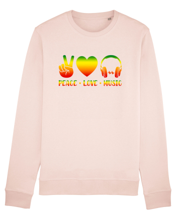 Peace Love Music Candy Pink