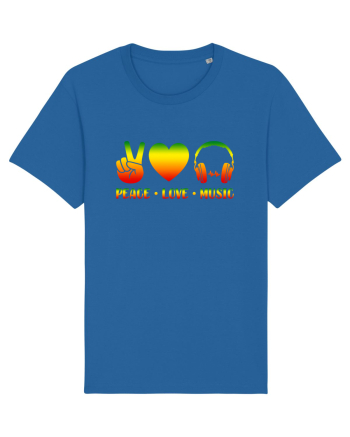 Peace Love Music Royal Blue