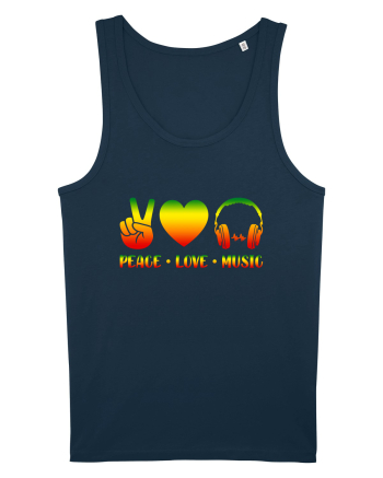 Peace Love Music Navy