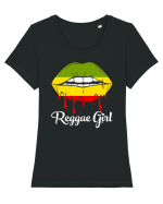Reggae Girl Tricou mânecă scurtă guler larg fitted Damă Expresser