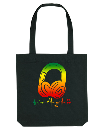 Reggae Music Headphone Black