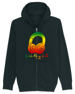 Reggae Music Headphone Hanorac cu fermoar Unisex Connector
