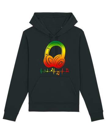 Reggae Music Headphone Black