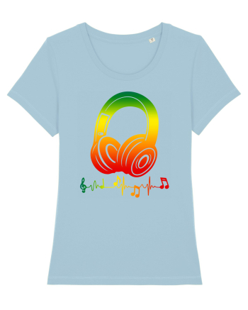 Reggae Music Headphone Sky Blue